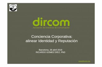"Conciencia corporativa: alinear identidad y reputación", por Ricardo Gómez