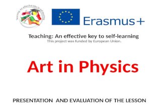Art in physics - preparation and evaluation of lesson