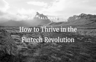 How to Thrive in the Fintech Revolution