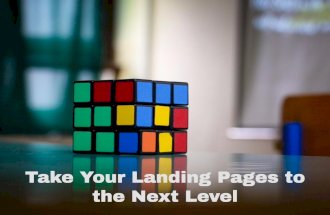 Take Your Landing Pages to the Next Level
