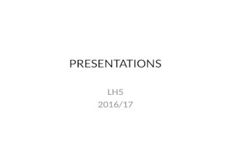 Presentations lh5