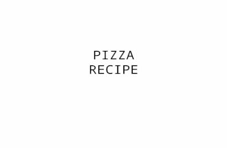 Pizza recipe