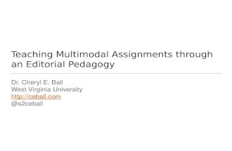 Teaching multimodal assignments through an editorial pedagogy