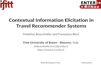 Contextual Information Elicitation in Travel Recommender Systems