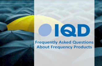 Frequently Asked Questions About Frequency Products