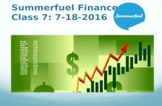 Summerfuel finance  2016 class  6 7  18