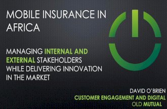 Mobile Insurance in Africa