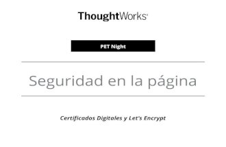 PET Night - Seguridad en la pagina