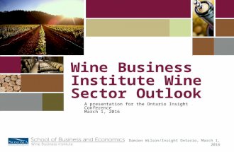 Ontario Wine - Insight Conference, March 1 2016