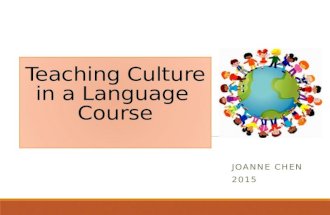 Teaching culture in a language class