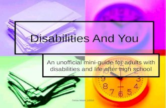 Disabilities And You Student Edition 2