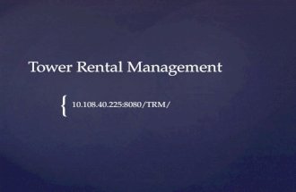 Tower rental management