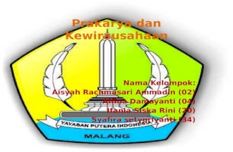 Prakarya dan kewirausahaan SMK Putra Indonesia Malang