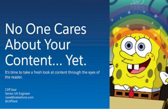 No One Cares About Your Content... Yet.
