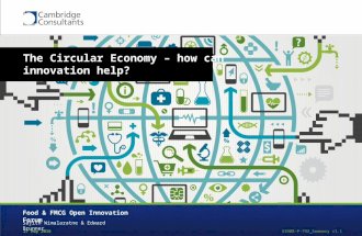 The Circular Economy – how can innovation help?