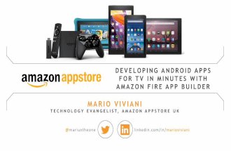 Developing Android Apps for TV in Minutes with Amazon Fire App Builder