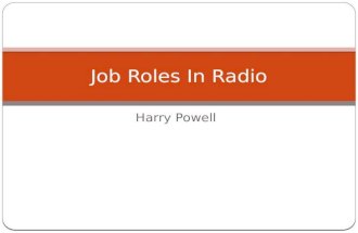 Job roles in radio