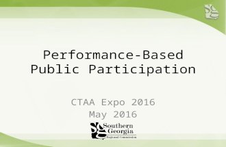 Performance Based Public Participation