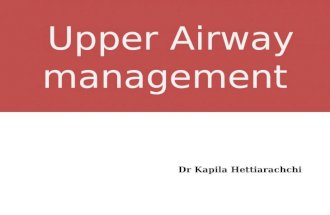 Upper airway management