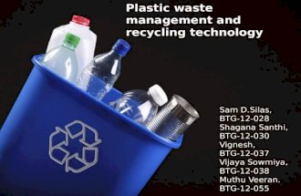Plastic Waste Management and Recycling Technology : P2