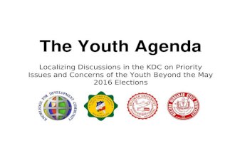KDC Youth Agenda Project 2016