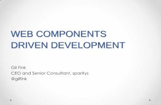 Web component driven development
