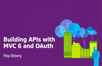Building APIs with MVC 6 and OAuth