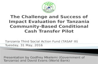 The Challenge and Success of Impact Evaluation for Tanzania Community-Based Conditional Cash Transfer Pilot