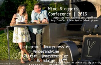 WBC16 Presentation: Increase Your Audience & Engagement