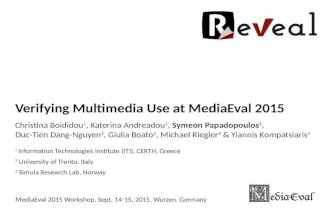 Verifying Multimedia Use at MediaEval 2015