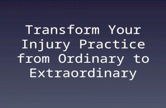 Transform Your Injury Practice from Ordinary to Extraordinary By John Fisher and Larry Bodine