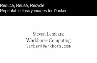 Shared Object images in Docker: What you need is what you want.