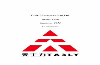 International Experience-Tasly Pharmaceuticals