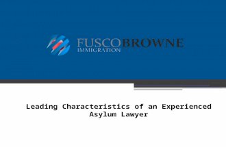 Leading characteristics of an experienced asylum lawyer