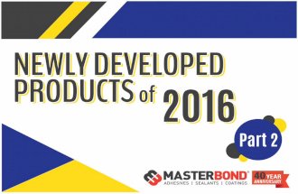 Newly Developed Products 2016 - Part 2