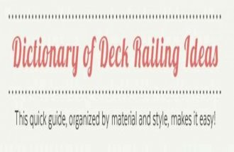 Guide to deck railing designs and ideas