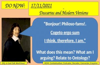 Lesson 4 - Descartes and Modern Version