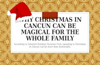 Spend Christmas in Cancun with Lifestyle Holidays Vacation Club
