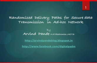 Randomized  delivery  paths  for  secure data transmission   in  ad hoc  network NS2 ( MANET)