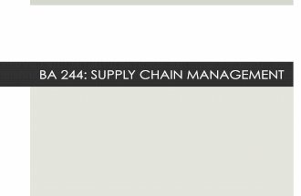 20 Jan ICT in Supply Chain Management
