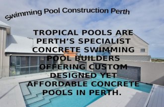 Swimming Pool Construction Perth