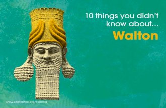 10 things you didnt know about walton