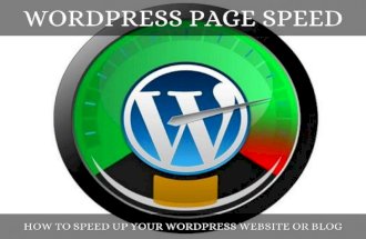 WordPress Page Speed