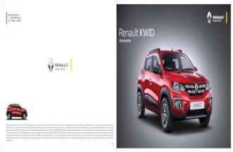 Renault kwid accessories brochure