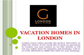Vacation homes in london