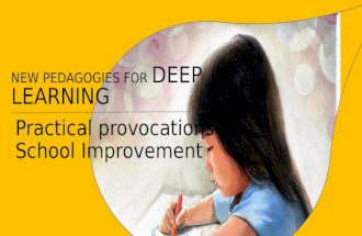 New pedagogies for deep learning