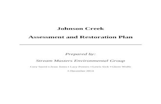 Johnson Creek Restoration Plan Final