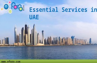 Essential Services in UAE @