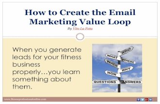 How to create the email marketing value loop