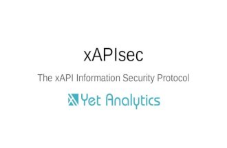 xAPI Security Timeline